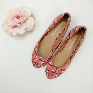 Open Toed Salmon Shoes.